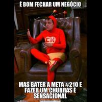 É BOM FECHAR UM NEGÓCIOMAS BATER A META #210 E FAZER UM CHURRAS É SENSACIONAL