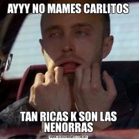 AYYY NO MAMES CARLITOSTAN RICAS K SON LAS NENORRAS