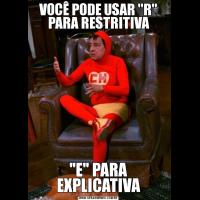 VOCÊ PODE USAR 