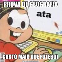 PROVA DE GEOGRAFIAGOSTO MAIS QUE FUTEBOL