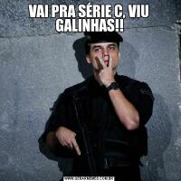 VAI PRA SÉRIE C, VIU GALINHAS!!