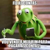 FIZ AS CONTASVOU VENDER MEU RIM PARA PAGAR AS CONTAS!