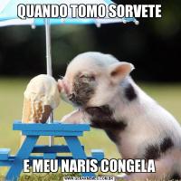QUANDO TOMO SORVETEE MEU NARIS CONGELA