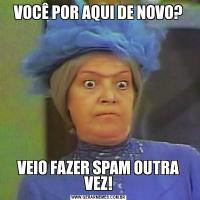 VOCÊ POR AQUI DE NOVO?VEIO FAZER SPAM OUTRA VEZ!