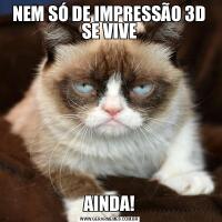 NEM SÓ DE IMPRESSÃO 3D SE VIVEAINDA!