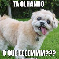 TA OLHANDO O QUE EEEEMMM???
