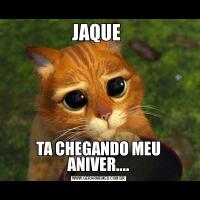 JAQUE TA CHEGANDO MEU ANIVER....
