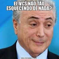 EI, VCS NÃO TÃO ESQUECENDO DE NADA?