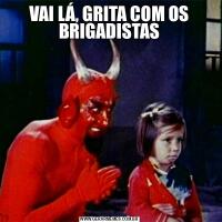 VAI LÁ, GRITA COM OS BRIGADISTAS