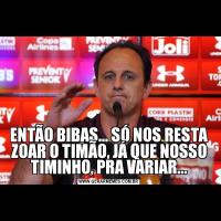 ENTÃO BIBAS... SÓ NOS RESTA ZOAR O TIMÃO, JÁ QUE NOSSO TIMINHO, PRA VARIAR...