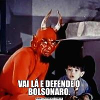 VAI LÁ E DEFENDE O BOLSONARO.