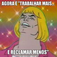 AGORA É 