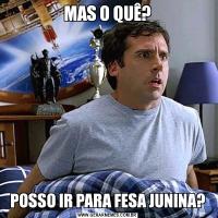 MAS O QUÊ?POSSO IR PARA FESA JUNINA?