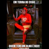 EM TERRA DE CEGOQUEM TEM UM OLHO É REI!!