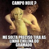 CAMPO HOJE ?ME SOLTA PRECISO TIRA AS LINHA CHILENA DO GRAMADO 