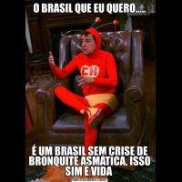 O BRASIL QUE EU QUERO…..É UM BRASIL SEM CRISE DE BRONQUITE ASMÁTICA, ISSO SIM É VIDA 