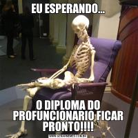 EU ESPERANDO...O DIPLOMA DO PROFUNCIONARIO FICAR PRONTO!!!!
