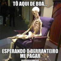 TÔ AQUI DE BOA...ESPERANDO O BERRANTEIRO ME PAGAR