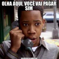 OLHA AQUI, VOCÊ VAI PAGAR SIM