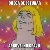 CHEGA DE ESTUDARAPROVEI NO CPA20 