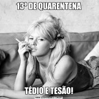 13º DE QUARENTENATÉDIO E TESÃO!