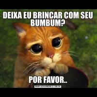 DEIXA EU BRINCAR COM SEU BUMBUM?POR FAVOR..