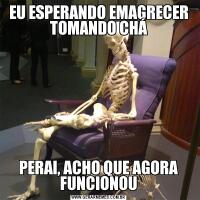 EU ESPERANDO EMAGRECER TOMANDO CHÁPERAI, ACHO QUE AGORA FUNCIONOU