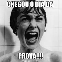 CHEGOU O DIA DA PROVA!!!!