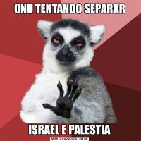 ONU TENTANDO SEPARARISRAEL E PALESTIA