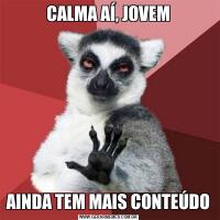 CALMA AÍ, JOVEMAINDA TEM MAIS CONTEÚDO