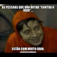 AS PESSOAS QUE VÃO VOTAR 