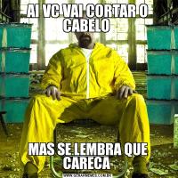 AI VC VAI CORTAR O CABELO MAS SE LEMBRA QUE CARECA 