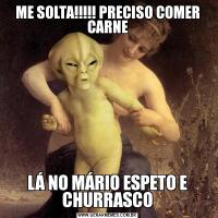ME SOLTA!!!!! PRECISO COMER CARNELÁ NO MÁRIO ESPETO E CHURRASCO
