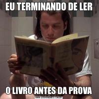 EU TERMINANDO DE LERO LIVRO ANTES DA PROVA