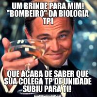 UM BRINDE PARA MIM! 