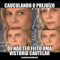 CAUCULANDO O PREJUÍZODE NÃO TER FEITO UMA VISTORIA CAUTELAR