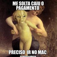 ME SOLTA CAIU O PAGAMENTO PRECISO  IR NO MAC 