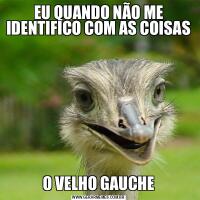 EU QUANDO NÃO ME IDENTIFICO COM AS COISASO VELHO GAUCHE