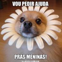 VOU PEDIR AJUDAPRAS MENINAS!