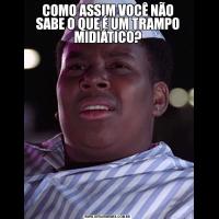 COMO ASSIM VOCÊ NÃO SABE O QUE É UM TRAMPO MIDIÁTICO?
