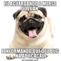 EU AGUARDANDO O MERGE DO LUAN E INFORMANDO QUE DEU BUG NA APLICAÇÃO