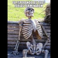 EU ESPERANDO AS TUAS FÉRIAS TERMINAREM