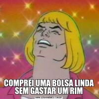 COMPREI UMA BOLSA LINDA SEM GASTAR UM RIM