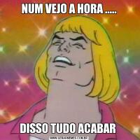 NUM VEJO A HORA .....DISSO TUDO ACABAR 