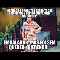 *QUANDO OS PRODUTOS ESTÃO TODOS DANIFICADOS DEVIDO EMBALAGEM INCORRETA*EMBALADOR: MAS FOI SEM QUERER, QUERENDO...