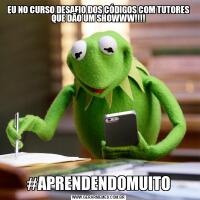 EU NO CURSO DESAFIO DOS CÓDIGOS COM TUTORES QUE DÃO UM SHOWWW!!!!#APRENDENDOMUITO