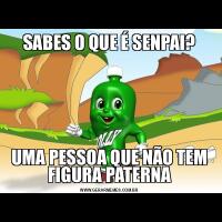 SABES O QUE É SENPAI?UMA PESSOA QUE NÃO TEM FIGURA PATERNA