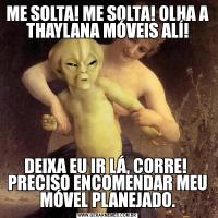 ME SOLTA! ME SOLTA! OLHA A THAYLANA MÓVEIS ALÍ!DEIXA EU IR LÁ, CORRE!  PRECISO ENCOMENDAR MEU MÓVEL PLANEJADO.
