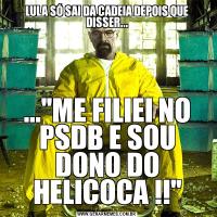 LULA SÓ SAI DA CADEIA DEPOIS QUE DISSER......