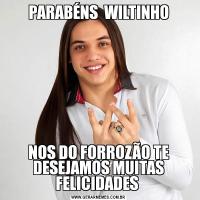 PARABÉNS  WILTINHONOS DO FORROZÃO TE DESEJAMOS MUITAS FELICIDADES 